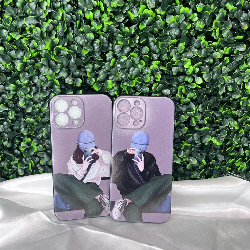 Duo of cases for iPhone 13 Pro Max Pat friends or couples